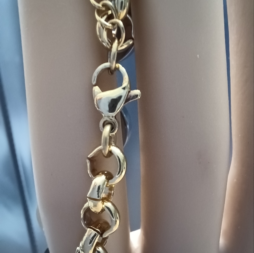 4 Leaf Clover Bracelet With Multi Colored Crystals 🎆‼️SUPER SALE‼️🎆 - Picture 3 of 9